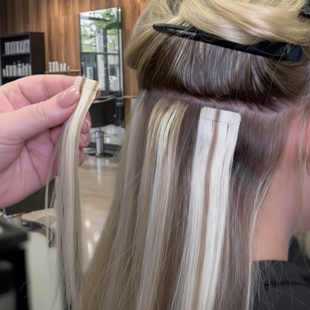 TAPE IN vlasy: Rýchle, prirodzené a šetrné predĺženie