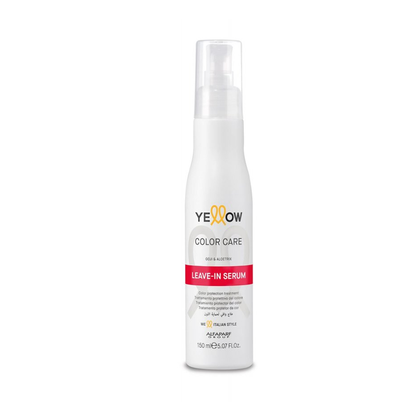 Yellow color care leave-in serum
